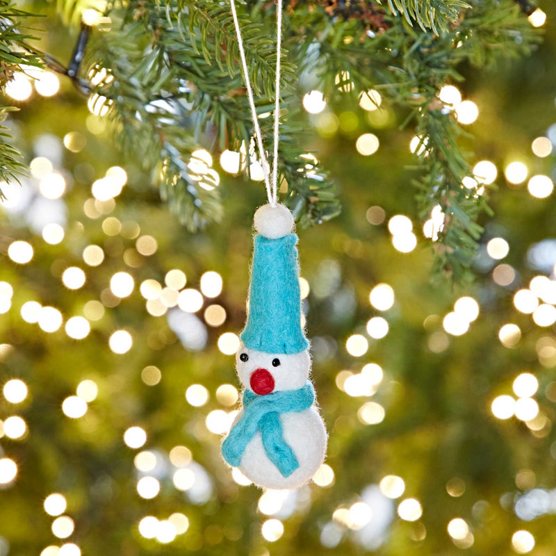 10cm Handmade Wool Hanging Figurine Ornament