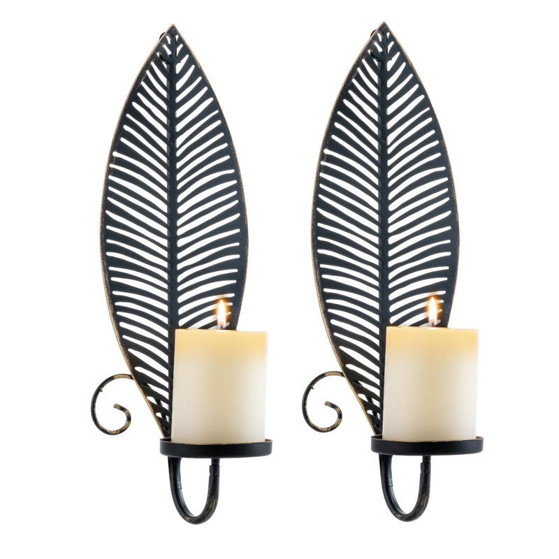 2 Piece Metal Wall Bath Sconce Set
