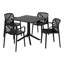 Ensemble repas carré pour 4 personnes-2081812307