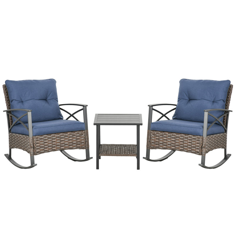 2 - Person Patio Conversation Set with Cushions