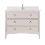 42" Solid Wood Sink Vanity With 1' Top
