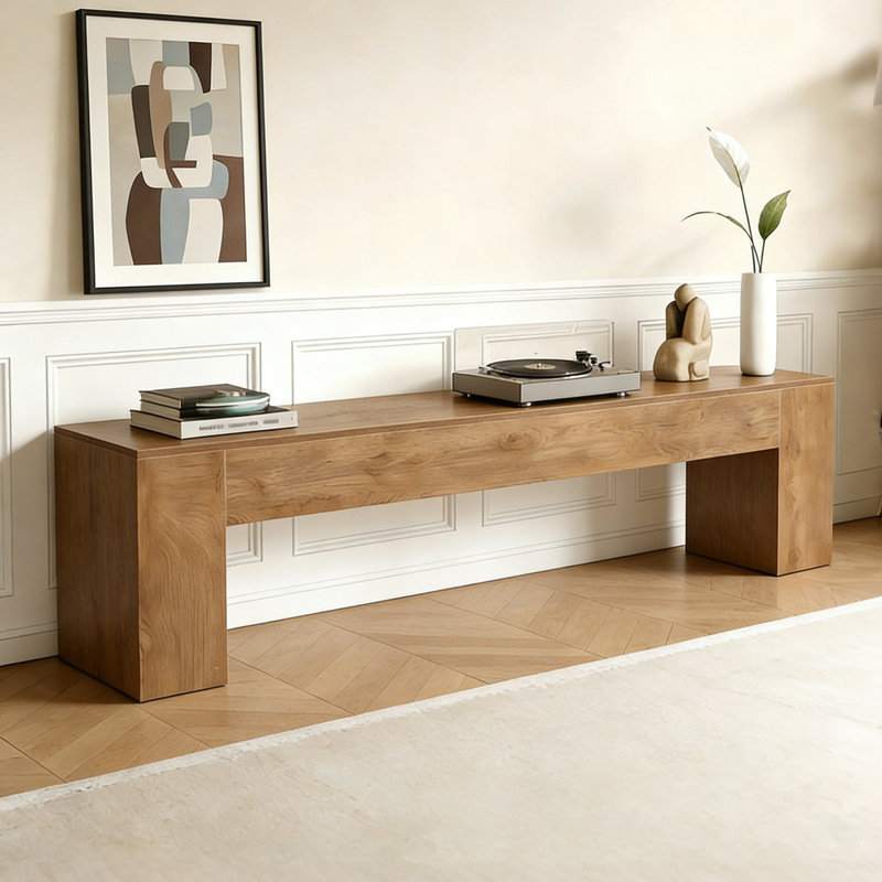70.87" TV Stand for TVs up to 80", Rectangular TV Console for Living Room