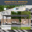Pergola à auvent solaire en aluminium avec auvent en aluminium-838830049