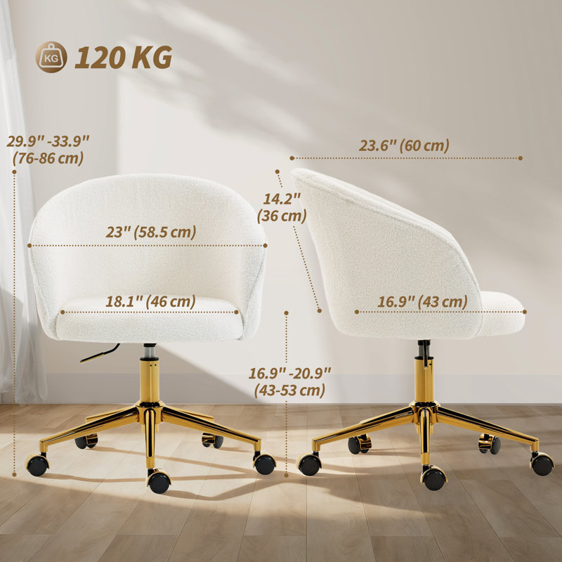 Chaise de bureau pivotante à hauteur réglable