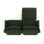 Deux places avec revêtement en chenille, 1 assorti, 2 coussins lombaires, assise confortable, assise en bois et modulaire, chenille, coussins, capitonnage exquis, éponge