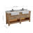 Maxbano Farmhouse 72" Double Bathroom Vanity with Stone Sink