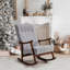 Chaise berçante avec pieds en bois massif-1436762773
