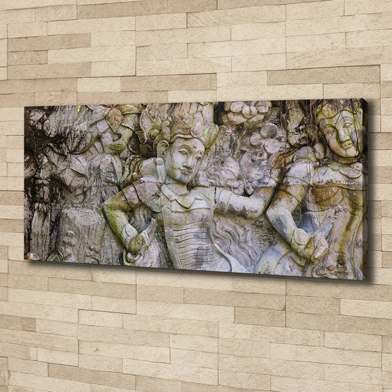 A Stone Sculpture - Wrapped Canvas Print
