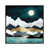 Toile blanche encadrée