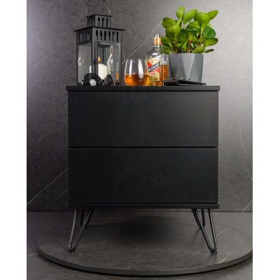 Axcell 50.2cm W Particle Board / Chipboard Bedside Table