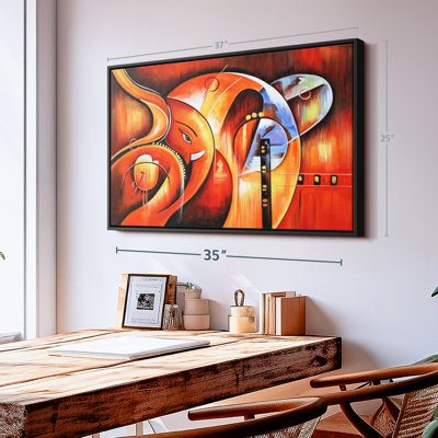 Impression abstraite sur toile Ganesha