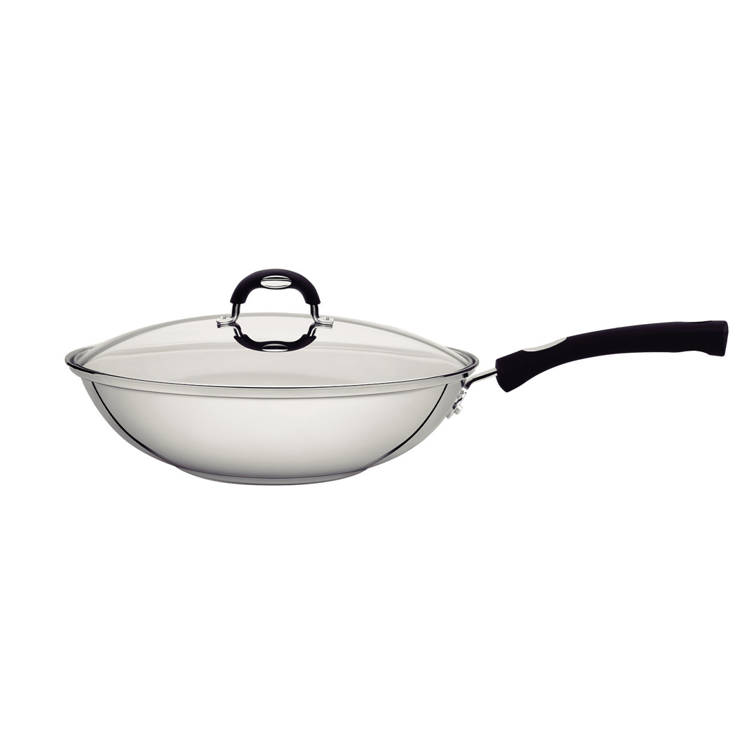 Tramontina Stainless Steel Wok with Lid