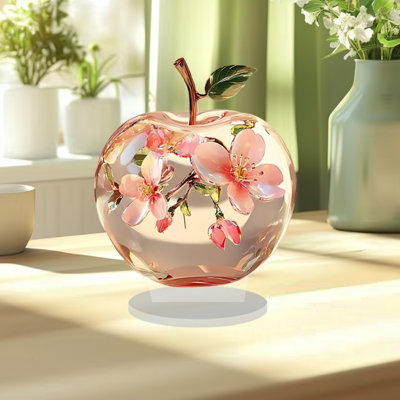 Romantic Flower Xinghai Shape 2D Flat Acrylic Desktop Bedroom Decoration