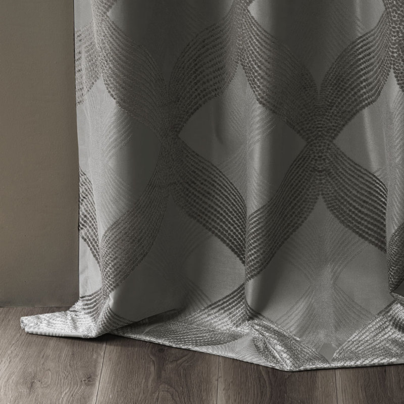 Rideau occultant en jacquard, L 50,2 po x L 108,06 po, Ivoire