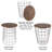 Mcgowen Nesting End Table Set, with Storage - Round Living Room Tables with Metal Frame and Wood Top for Home, Playroom, and Office-44842582