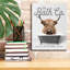 «Highland 25 Cents Per Soak», art mural sur toile avec lettres et lignes, 12 po x 16 po