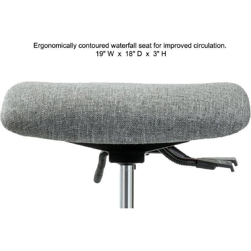 Vinyl Drafting Chair, Burgundy