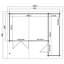 Lasita 17 x 15 Ft. Apex Roof Log Cabin With Single Glazing (34mm)-2130095576