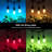 Hanjun 48ft Outdoor String Light with 15 Bulbs Music-Synced Colour Changing and Remote Control