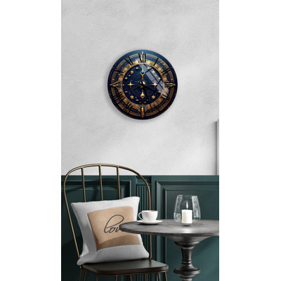 Horloge murale en verre trempé