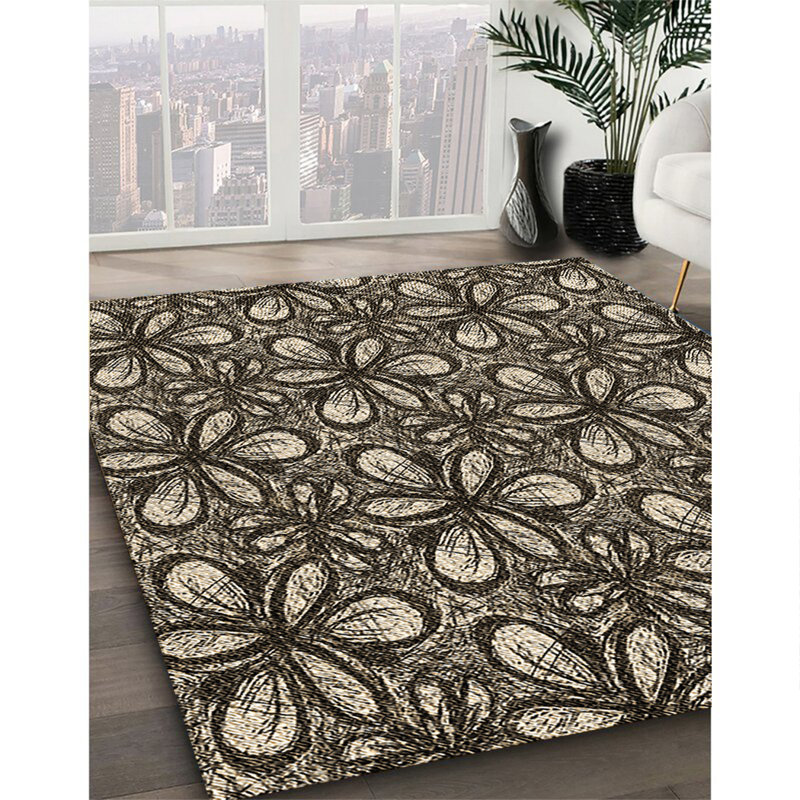 Floral Indoor Rug, Rectangle 6' x 9'