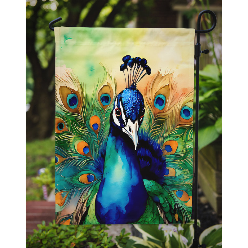 Drapeau de jardin paon_DAC3248