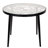 Holleman Mid-Century Modern 3-Piece Aluminum Outdoor Patio Set with Tempered Glass Top Table and 2 Stackable Flower Design Chairs for Patio, Poolside, Balcony, and Backyard Garden-1985523424