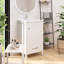 Meuble-lavabo gain de place avec lavabo en céramique, tiroirs à fermeture douce, organisateur de porte, tiroir séparateur et pieds en plastique réglables.-747445565-747445566