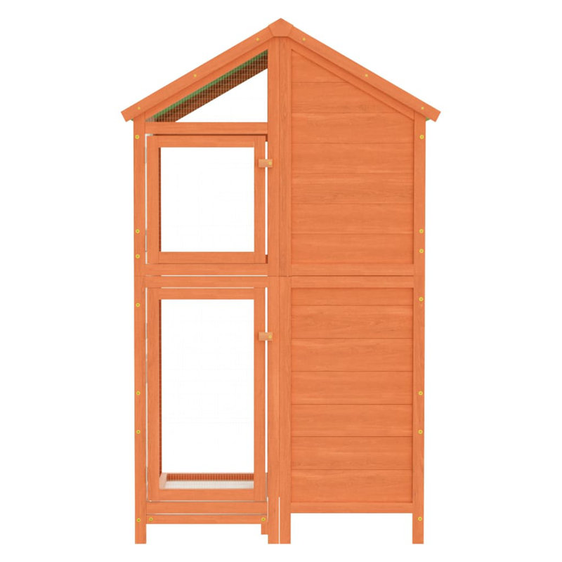  Maison d'oiseaux en pin massif brun 38,2 po x 31,9 po x 59,8 po