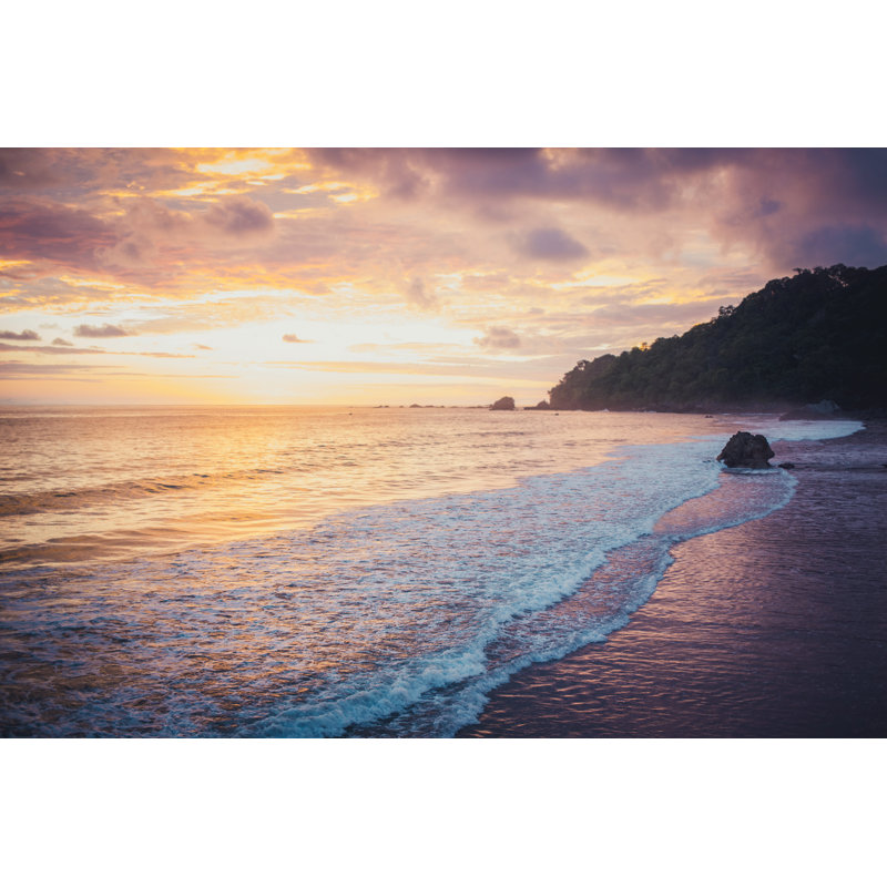 Sunset Beach - Wrapped Canvas Print, 30cm H x 46cm W x 3.8cm D