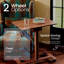  Bureau debout mobile Anydesk Nest, portable avec roues cachées non pliantes, petit bureau assis, postes de travail d'ordinateur, utilisation à la maison, table d'appoint de canapé, table de chevet, table de préparation de cuisine, sans fil (corail)-1642660756