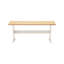 Banc Chelsea blanc et naturel-1132852025