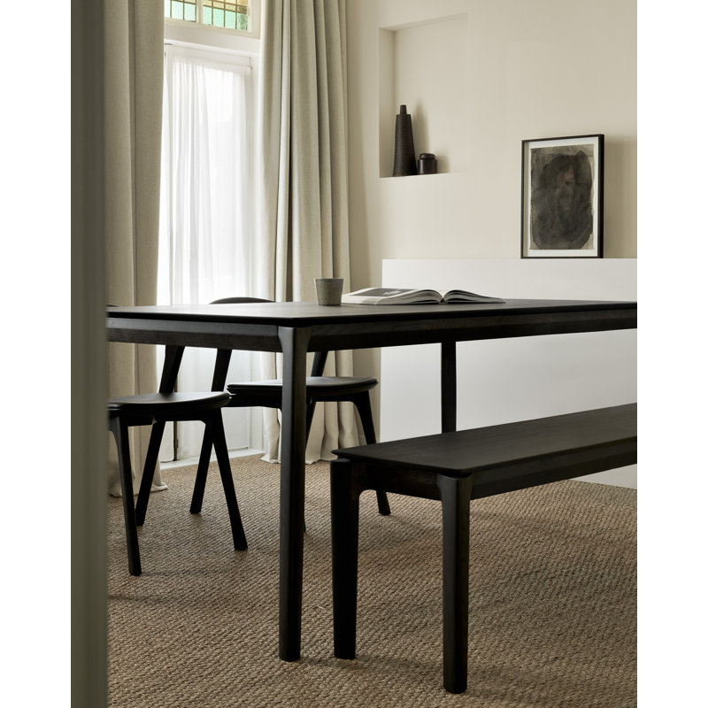 Bok Solid Wood Dining Table, 30"H x 63"L x 31.5"W, Tainted Oak