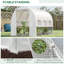 Serre de tunnel de 10 pi x 7 pi x 7 pi Outsunny