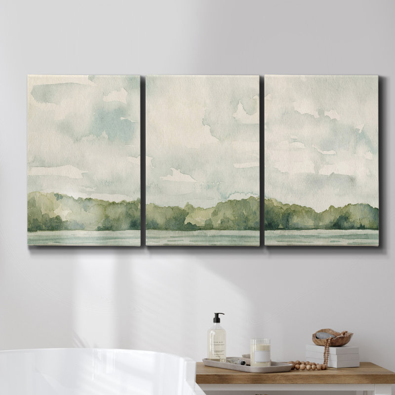 «Geese Study I», reproduction sur toile 3 pièces, H 60 po x l 120 po x P 2 po