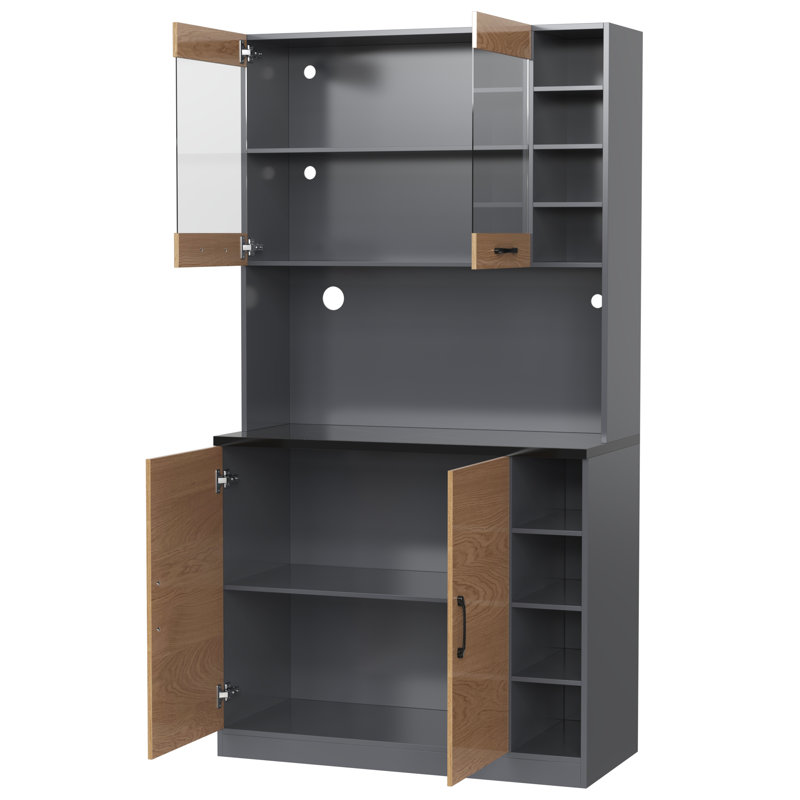 Aseer 100cm Sideboard, Black/Brown
