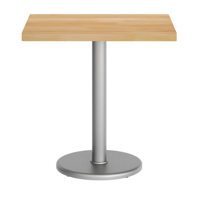 30"L x 24"W Solid Wood Commercial Tabletop with 18" Dining Height Base