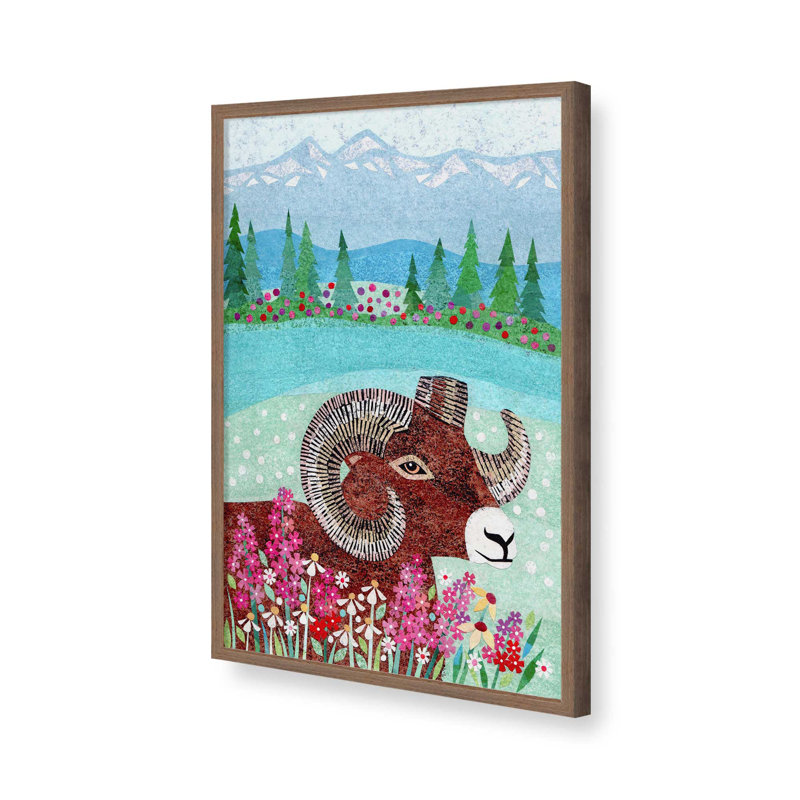 «Wilderness Collage XV» par Kim Conway, reproduction d'art, H 30 po x l 20 po, Impression sur cadre ouvert sans papier mat