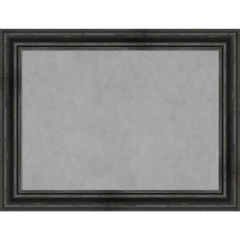 Tableau magnétique encadré noir rustique, H 25 po x l 33 po