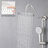 Dual Shower Head With 10" Rain & Handheld - Strong Water Flow Brushed Nickel Wall Mounted Performance Metal