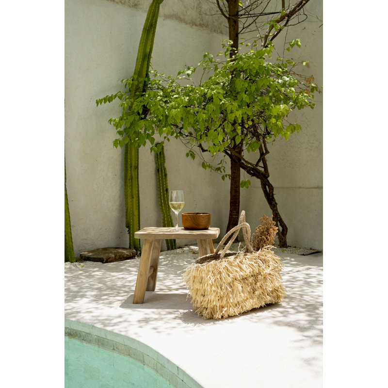 Caldanagh Solid Wood Accent Stool