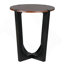 Table d'appoint en bois massif ACACIA, brun et noir