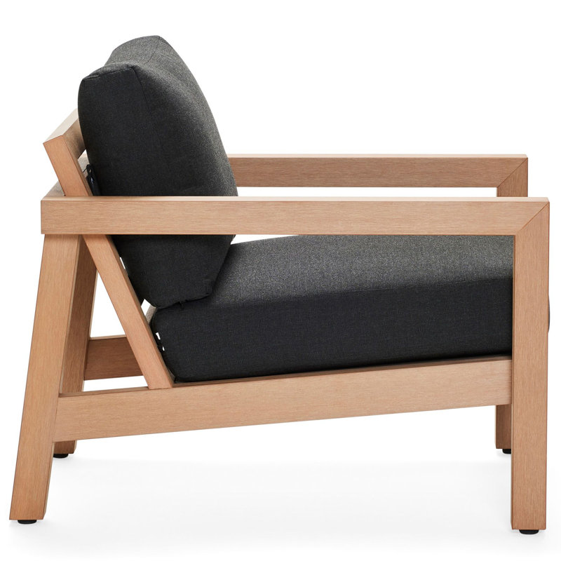 Sierra Outdoor Lounge Chair, Graphite