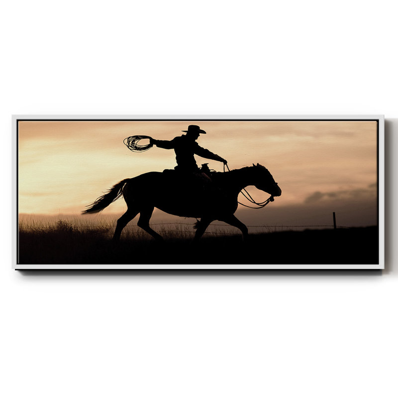 «Rope and Ride I», toile encadrée, H 20 po x l 50 po