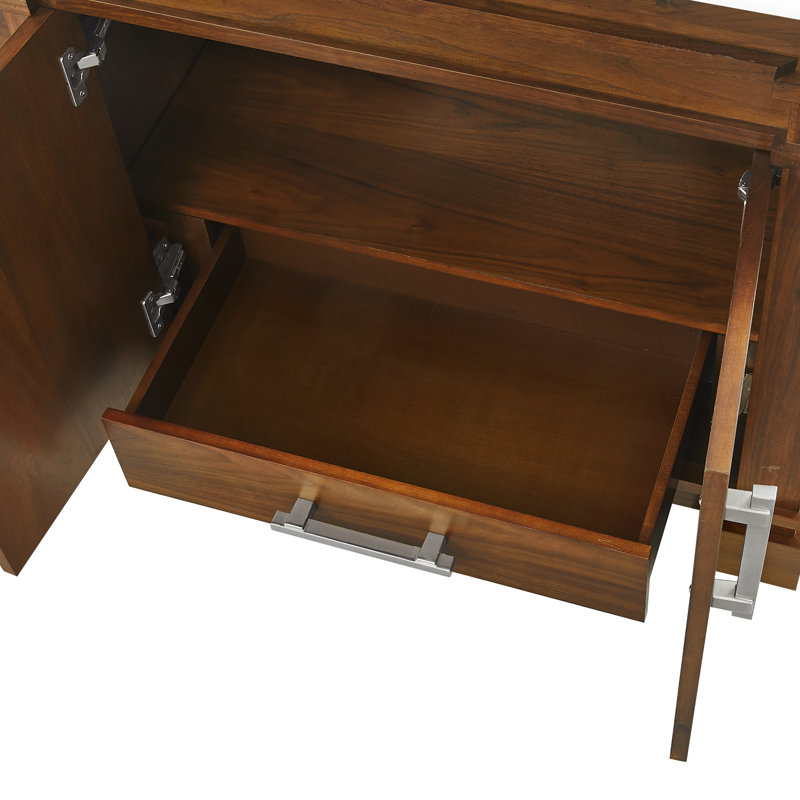 FLW Harmony 36 Wood Sink Vanity, Walnut, 36