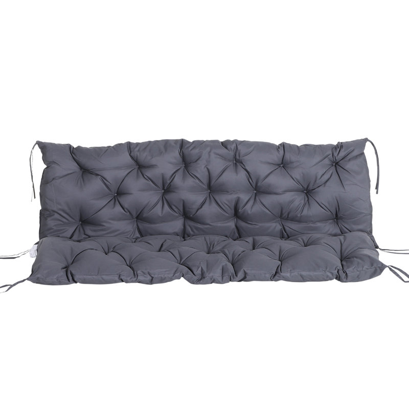 Garden Bench Cushion, Grey