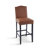 2 For Kitchen Island Countertop - Brown Pu Leather, Rubberwood Legs, 300Lbs Load Capacity, Contemporary And Useful Counter Height Pair Faux Weight Limit, Chic