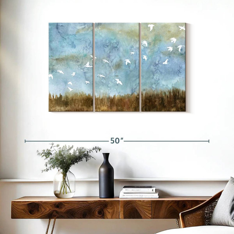Avery Birds In Flight I, 24" H x 38" W