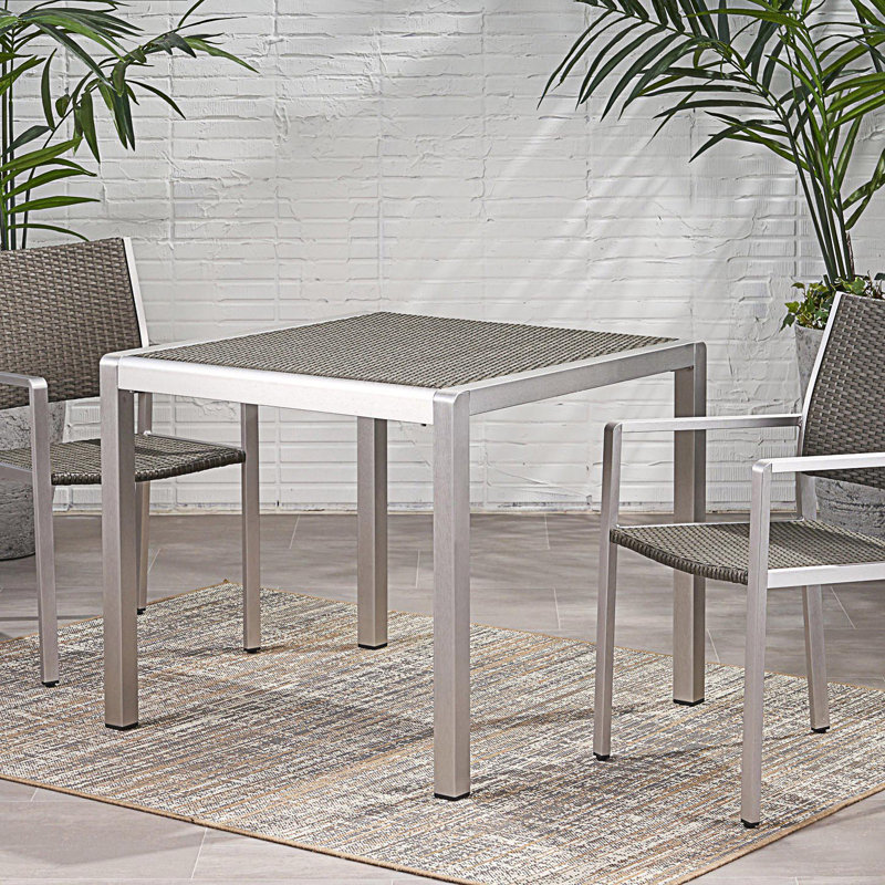 Outdoor Wicker Table Top Dining Table