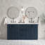 Meuble-lavabo double 67 po avec comptoir en quartz pur Ariel Kelly-105988678